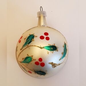 Vintage glass Christmas ornament